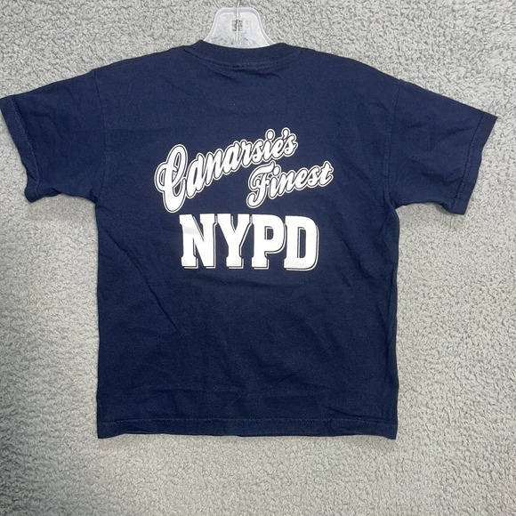 Other - VTG NYPD T Shirt Youth Sz M Blue Canarsie‎ Brooklyn New York Finest 69 Pct. Tee